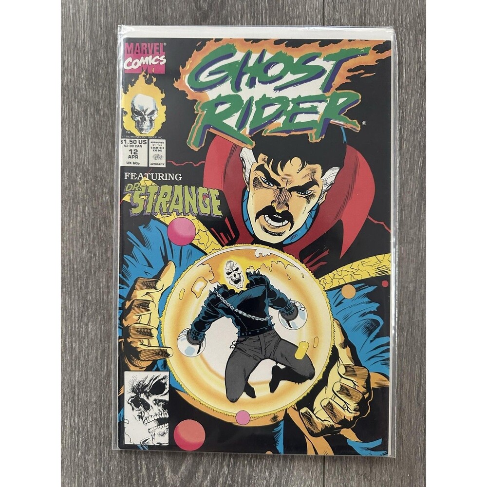 Marvel Ghost Rider #12 Single Issue Comic Featuring Dr Strange Color Vintage